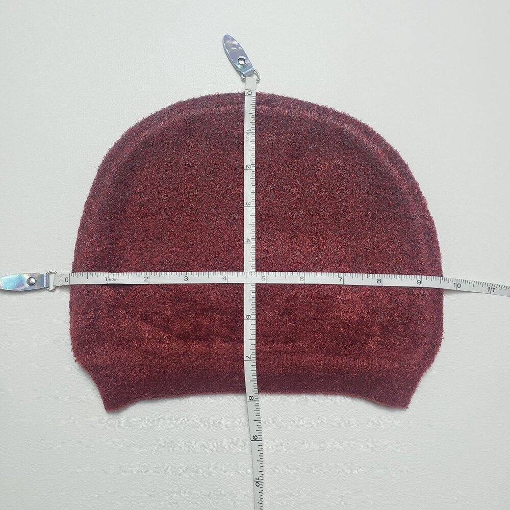Barefoot Dreams CozyChic Lite Confetti Beanie Crimson/Rosewood One Sz Soft Knit - Picture 6 of 16